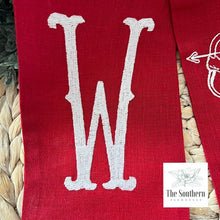 Load image into Gallery viewer, Linen Wreath/Basket Sash - Vintage Cupid