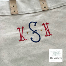 Load image into Gallery viewer, Canvas Tote - Cassandra Monogram