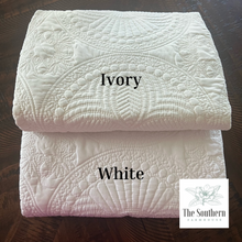 Load image into Gallery viewer, Heirloom Cotton Baby Quilt & Pillow Cover - Floral Alphabet