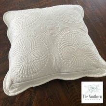 Load image into Gallery viewer, Heirloom Cotton Baby Quilt & Pillow Cover - Floral Alphabet