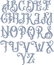 Load image into Gallery viewer, Linen Wreath/Basket Sash - French Blue Chinoiserie Vine Limited Edition