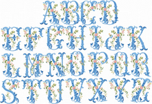 Load image into Gallery viewer, Linen Wreath/Basket Sash - Heirloom Monogram