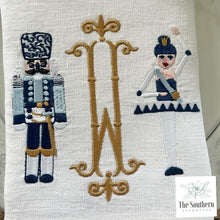 Load image into Gallery viewer, Chinoiserie Nutcracker & Sugarplum Fairy Monogrammed Luncheon, Dinner & Cocktail Napkins