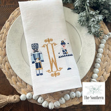 Load image into Gallery viewer, Chinoiserie Nutcracker & Sugarplum Fairy Monogrammed Luncheon, Dinner & Cocktail Napkins