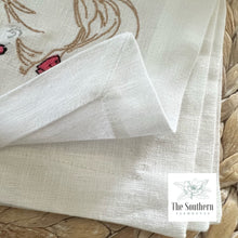 Load image into Gallery viewer, Set of 4 Embroidered Cocktail Napkins - Vintage Barbie