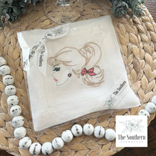 Load image into Gallery viewer, Set of 4 Embroidered Cocktail Napkins - Vintage Barbie