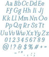 Load image into Gallery viewer, Linen Wreath/Basket Sash - Lighthouse Monogram