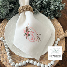 Load image into Gallery viewer, Willow Framed Easter Egg Embroidered Luncheon, Dinner & Cocktail Napkins