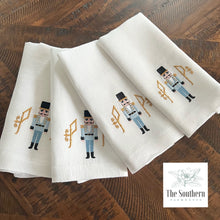 Load image into Gallery viewer, Christmas Nutcracker Monogrammed Luncheon, Dinner & Cocktail Napkins