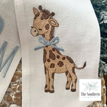 Load image into Gallery viewer, Linen Wreath/Basket Sash - Baby Giraffe