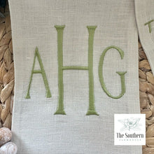 Load image into Gallery viewer, Linen Wreath/Basket Sash - Baby Yoda, The Child is Here