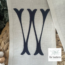 Load image into Gallery viewer, Linen Wreath/Basket Sash - Chinoiserie Easter Bunny Topiary