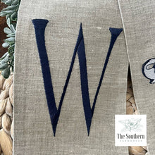 Load image into Gallery viewer, Linen Wreath/Basket Sash - Patriotic Chinoiserie Elephant