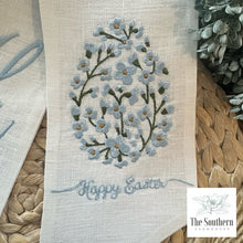 Load image into Gallery viewer, Linen Wreath/Basket Sash - Forget Me Not Easter Egg
