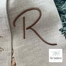 Load image into Gallery viewer, Linen Wreath/Basket Sash - Harvest Wheat Bouquet