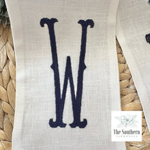 Load image into Gallery viewer, Linen Wreath/Basket Sash - Chinoiserie Nutcracker