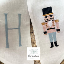 Load image into Gallery viewer, Linen Wreath/Basket Sash - Holiday Pastel Nutcracker