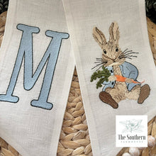 Load image into Gallery viewer, Linen Wreath/Basket Sash - Peter Rabbit