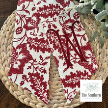 Load image into Gallery viewer, Linen Wreath/Basket Sash - Scarlet Jacobean Limited Edition Sash