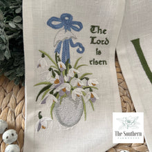 Load image into Gallery viewer, Linen Wreath/Basket Sash - The Lord Is Risen