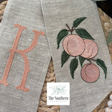 Load image into Gallery viewer, Linen Wreath/Basket Sash - Vintage Peaches