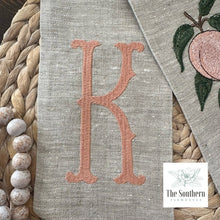 Load image into Gallery viewer, Linen Wreath/Basket Sash - Vintage Peaches