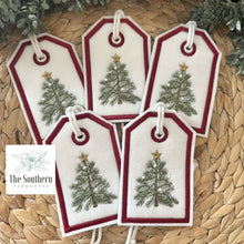 Load image into Gallery viewer, Reusable Gift Tags - Farmhouse Christmas Trees