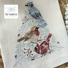 Load image into Gallery viewer, Tea Towel - Winter Birds