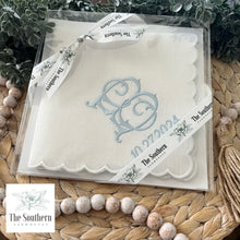 Load image into Gallery viewer, Linen Wedding Handkerchiefs