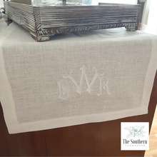 Load image into Gallery viewer, Antique Chic Monogrammed Table Runner