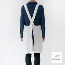 Load image into Gallery viewer, Linen Apron - Queen Bee Monogram