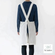 Load image into Gallery viewer, Linen Apron - Virginia Crest Monogram