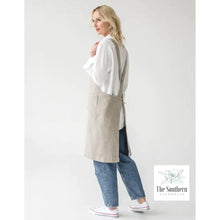 Load image into Gallery viewer, Linen Apron - Seashore Monogram