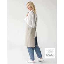 Load image into Gallery viewer, Linen Apron - Virginia Crest Monogram