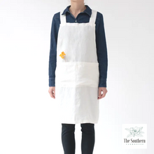 Load image into Gallery viewer, Linen Apron - French Floral Monogram