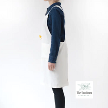 Load image into Gallery viewer, Linen Apron - Queen Bee Monogram