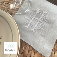 Load image into Gallery viewer, Barret Stripe Monogrammed Luncheon, Dinner & Cocktail Napkins