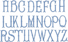 Load image into Gallery viewer, Linen Wreath/Basket Sash - Chinoiserie Double Topiary Tree