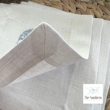 Load image into Gallery viewer, Set of 4 Embroidered Cocktail Napkins - Blue Hydrangea