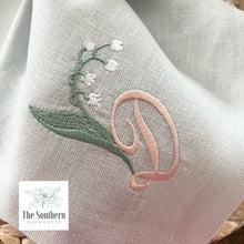 Load image into Gallery viewer, Lily of the Valley Monogrammed Luncheon, Dinner & Cocktail Napkins