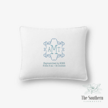 Load image into Gallery viewer, Linen Pillow Cover - Baby Bow Frame