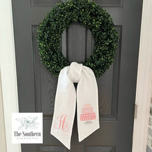 Load image into Gallery viewer, Linen Wreath/Basket Sash - Let's Eat Cake!