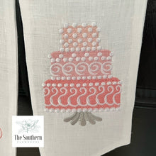 Load image into Gallery viewer, Linen Wreath/Basket Sash - Let's Eat Cake!