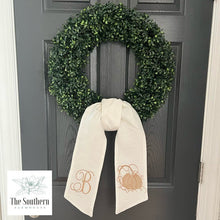 Load image into Gallery viewer, Linen Wreath/Basket Sash - Cinderella Pumpkin