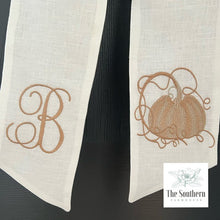 Load image into Gallery viewer, Linen Wreath/Basket Sash - Cinderella Pumpkin