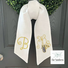 Load image into Gallery viewer, Linen Wreath/Basket Sash - Congratulations/Happy New Year!