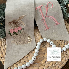 Load image into Gallery viewer, Linen Wreath/Basket Sash - Cottontail Rabbit