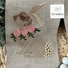 Load image into Gallery viewer, Linen Wreath/Basket Sash - Cottontail Rabbit