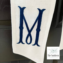 Load image into Gallery viewer, Linen Wreath/Basket Sash - Chinoiserie Double Topiary Tree