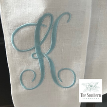 Load image into Gallery viewer, Linen Wreath/Basket Sash - Easter Lily Cross